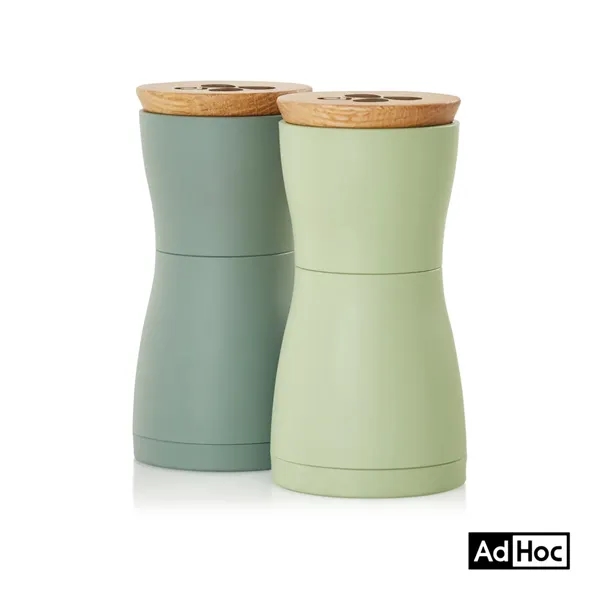 The AdHoc Twin Salt and Pepper Mill Set combines striking dark... from ASI 84592 St Regis Group