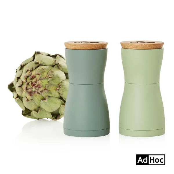 The AdHoc Twin Salt and Pepper Mill Set combines striking dark... from ASI 84592 St Regis Group