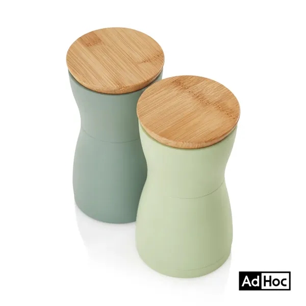 The AdHoc Twin Salt and Pepper Mill Set combines striking dark... from ASI 84592 St Regis Group