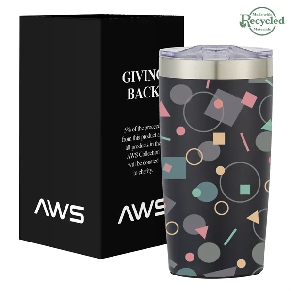 20 ounce stainless steel tumbler with thumb-slide rubber gasketed lid and... from ASI 61125 Hit Promotional Products / Hit®