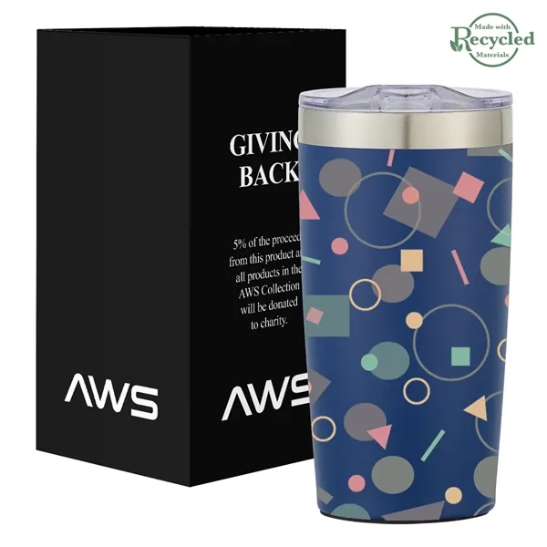 20 ounce stainless steel tumbler with thumb-slide rubber gasketed lid and... from ASI 61125 Hit Promotional Products / Hit®
