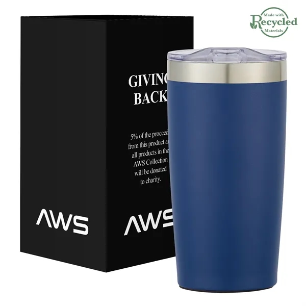 20 ounce stainless steel tumbler with thumb-slide rubber gasketed lid and... from ASI 61125 Hit Promotional Products / Hit®