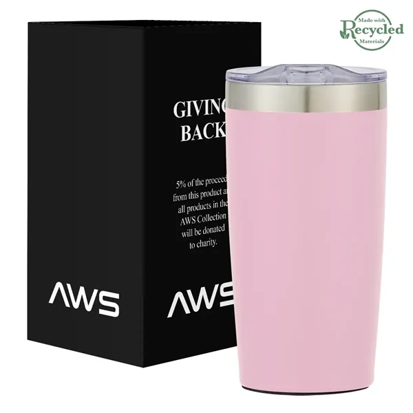 20 ounce stainless steel tumbler with thumb-slide rubber gasketed lid and... from ASI 61125 Hit Promotional Products / Hit®
