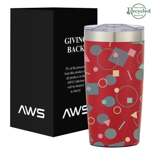 20 ounce stainless steel tumbler with thumb-slide rubber gasketed lid and... from ASI 61125 Hit Promotional Products / Hit®