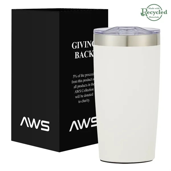 20 ounce stainless steel tumbler with thumb-slide rubber gasketed lid and... from ASI 61125 Hit Promotional Products / Hit®