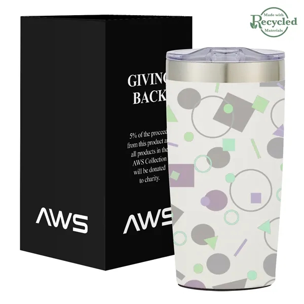 20 ounce stainless steel tumbler with thumb-slide rubber gasketed lid and... from ASI 61125 Hit Promotional Products / Hit®