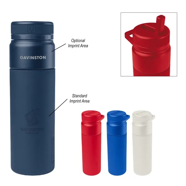 25 oz. insulated stainless steel bottle with lid, sip spout and... from ASI 61125 Hit Promotional Products / Hit®