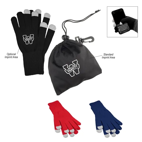 Touchscreen gloves in an rPET pouch.... from ASI 61125 Hit Promotional Products / Hit®