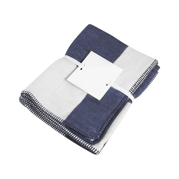 53" x 67" throw blanket made of 100% acrylic with whipstitch.... from ASI 61125 Hit Promotional Products / Hit®