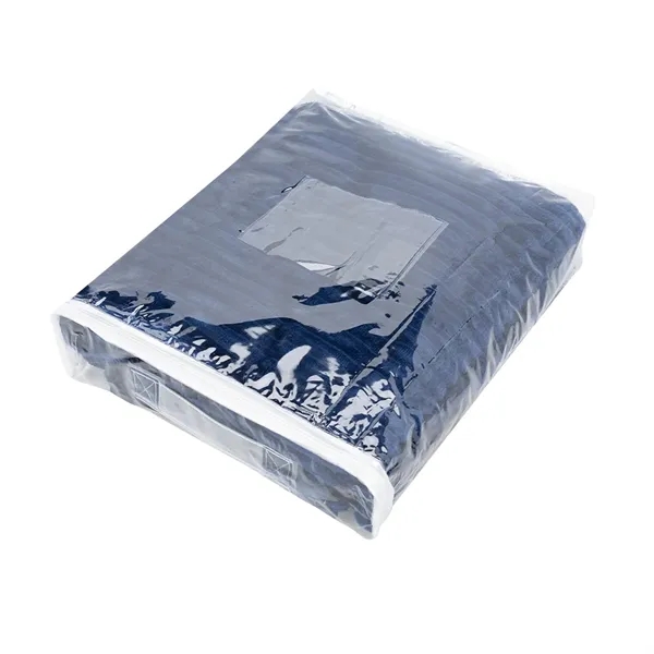 50" x 60" ribbed flannel blanket made from recycled polyester.... from ASI 61125 Hit Promotional Products / Hit®