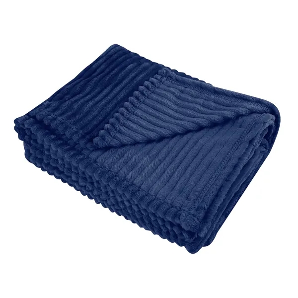 50" x 60" ribbed flannel blanket made from recycled polyester.... from ASI 61125 Hit Promotional Products / Hit®