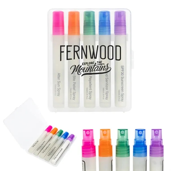 Item #90070 5-Piece Outdoor Essentials Spray Bottle Set