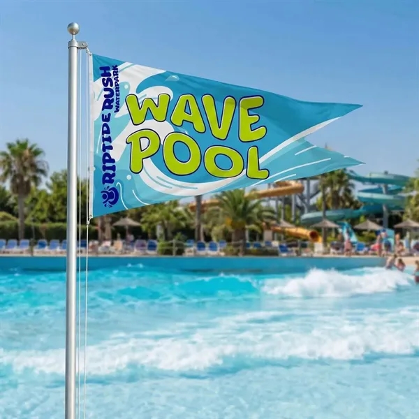 6' x 10' nylon burgee flag with canvas heading, brass grommets... from ASI 87188 Showdown Displays