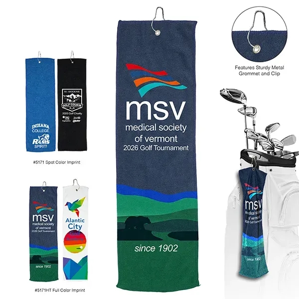 Full Color Recycled Golf Towel - 6" X 22"... from ASI 62660 Innovation Line