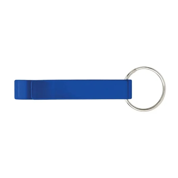 Aluminum bottle opener keyring plus laser engraving on 1 location... from ASI 37218 Athena Promo (tm)