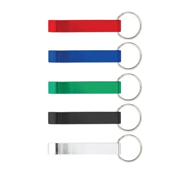 Aluminum bottle opener keyring plus laser engraving on 1 location... from ASI 37218 Athena Promo (tm)