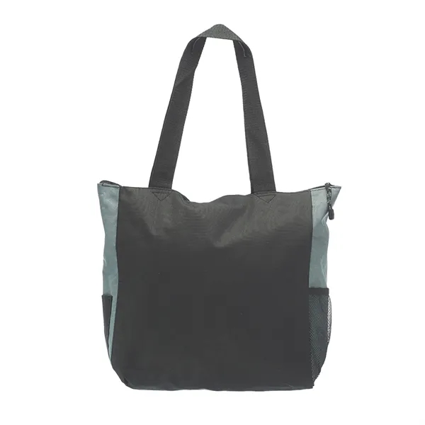 Polyester tote bag with front slip pocket with 1 color silkscreen... from ASI 37218 Athena Promo (tm)