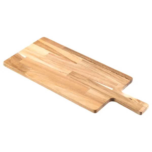 Acacia wood cutting board with handle plus laser engraving on 1... from ASI 37218 Athena Promo (tm)
