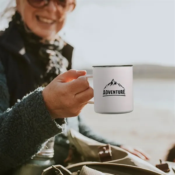 13.5 oz. powder coated stainless steel travel mug with double wall... from ASI 39552 BEL Promo