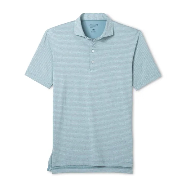 Johnnie-O Michael Striped Polo is made from cool and comfortable Prep-Formance... from ASI 38120 Ball Pro / Diversified Quality Kitchenware / Branded Apparel Designs