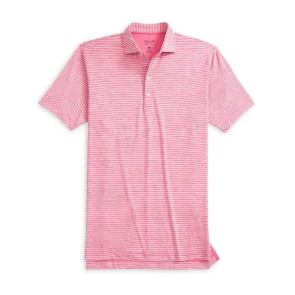 Johnnie-O Michael Striped Polo is made from cool and comfortable Prep-Formance... from ASI 38120 Ball Pro / Diversified Quality Kitchenware / Branded Apparel Designs