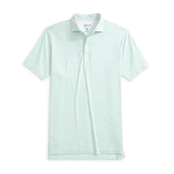 Johnnie-O Michael Striped Polo is made from cool and comfortable Prep-Formance... from ASI 38120 Ball Pro / Diversified Quality Kitchenware / Branded Apparel Designs