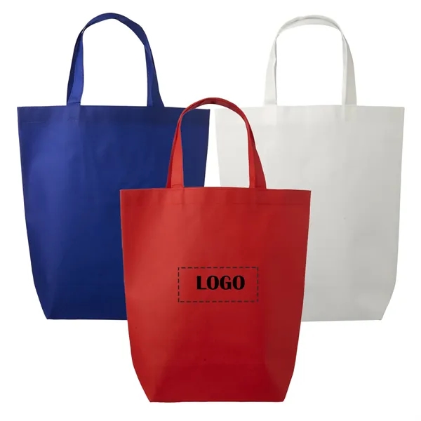 Lightweight non-woven polypropylene tote with 1 color silkscreen imprint on 1... from ASI 37218 Athena Promo (tm)