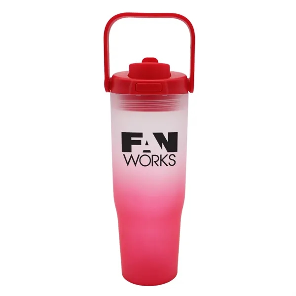 Halcyon® 30 oz. Recycled Ombre Tumbler with Carrying Handle... from ASI 30270 Aakron Line