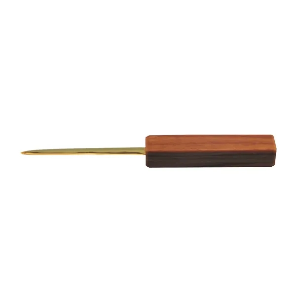 Walnut letter opener with gold-plated blade.... from ASI 88156 Solid Dimensions Inc