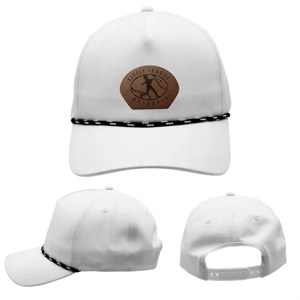 Performance Rope Hat, Leather Patch - Laser Engraved... from ASI 30270 Aakron Line