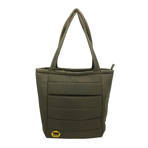 Otaria™ Puffy Recycled Tote Bag, Fabric Patch - Full Color... from ASI 30270 Aakron Line