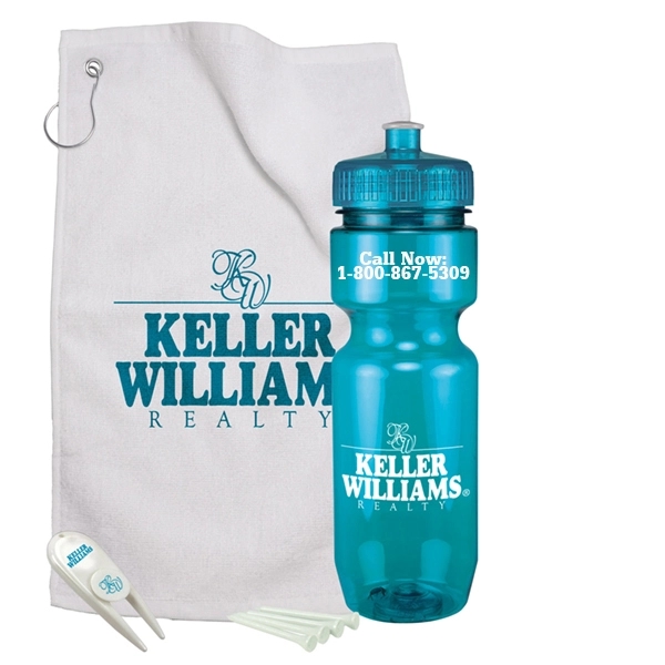 Divot tool, ball marker, 11" x 17" golf towel and four... from ASI 43051 CPS / Keystone CPS CPS/Keystone