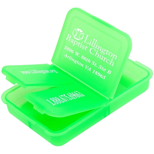 2 3/8" x 3 1/2" pill box made of polypropylene and... from ASI 43051 CPS / Keystone CPS CPS/Keystone