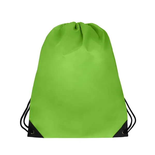 14.5" x 18" 210 Denier polyester drawstring backpack in assorted colors... from ASI 37980 Bagworld