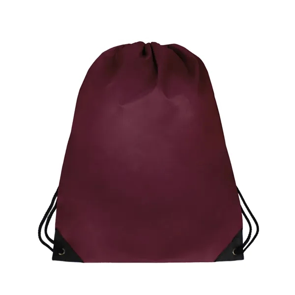 14.5" x 18" 210 Denier polyester drawstring backpack in assorted colors... from ASI 37980 Bagworld
