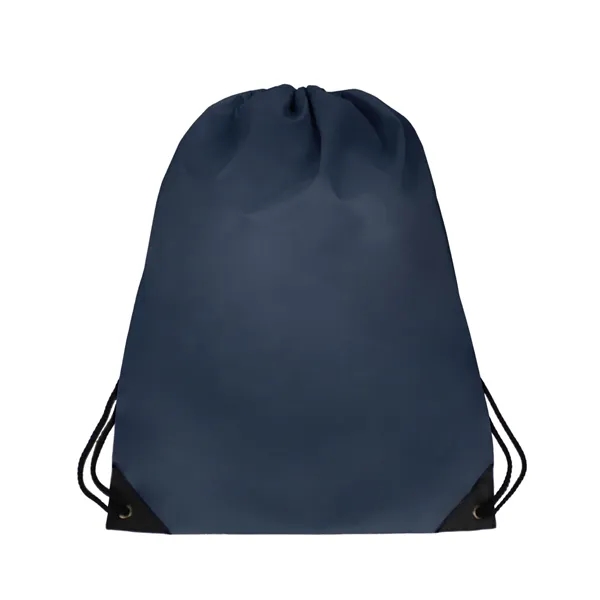 14.5" x 18" 210 Denier polyester drawstring backpack in assorted colors... from ASI 37980 Bagworld