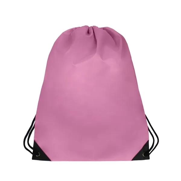 14.5" x 18" 210 Denier polyester drawstring backpack in assorted colors... from ASI 37980 Bagworld