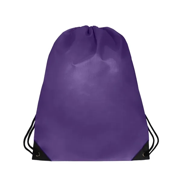 14.5" x 18" 210 Denier polyester drawstring backpack in assorted colors... from ASI 37980 Bagworld