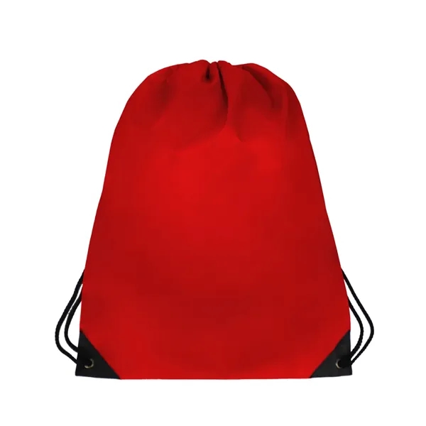 14.5" x 18" 210 Denier polyester drawstring backpack in assorted colors... from ASI 37980 Bagworld
