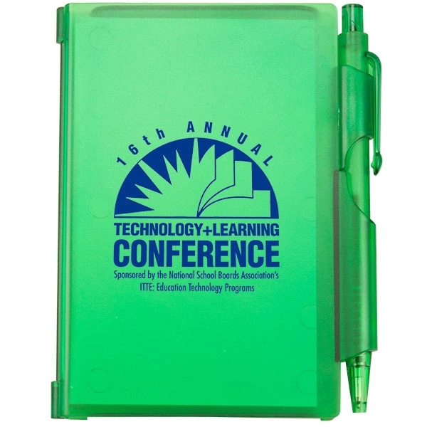 3"W x 4"H hard cover notepad with 80 pages and pen;... from ASI 43051 CPS / Keystone CPS CPS/Keystone