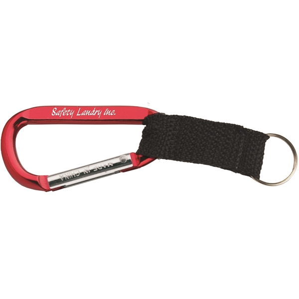 Anodized aluminum carabiner that measures 2 1/4"W x 1 1/4"H and... from ASI 43051 CPS / Keystone CPS CPS/Keystone