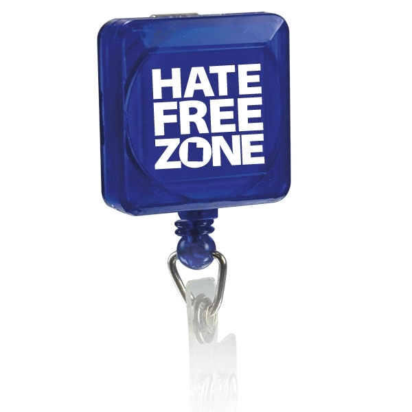 1 1/4" x 1 1/4" square badge holder with retractable 30"... from ASI 43051 CPS / Keystone CPS CPS/Keystone