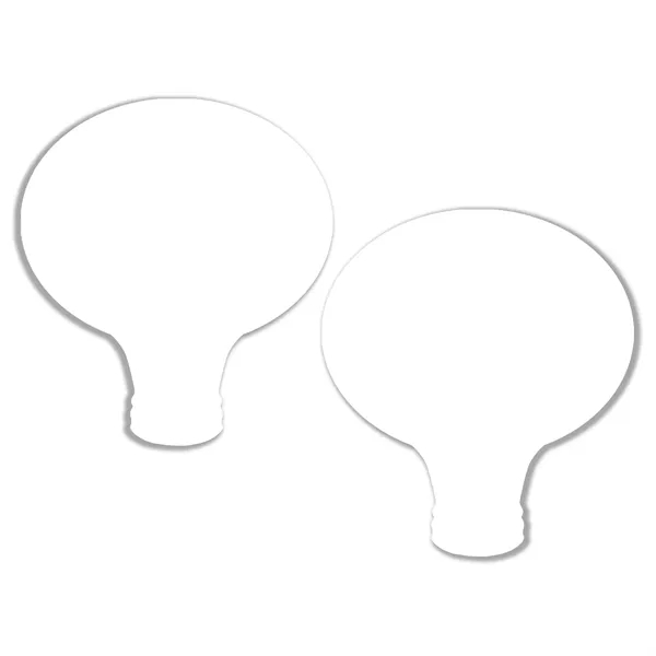 Light bulb shape stickless hand fan printed on 16 point coated... from ASI 93520 Ventura Inc