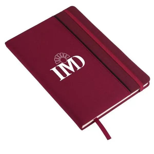 Journal with block pattern on cover, 80 lined sheets of FSC®... from ASI 52840 Evans Manufacturing