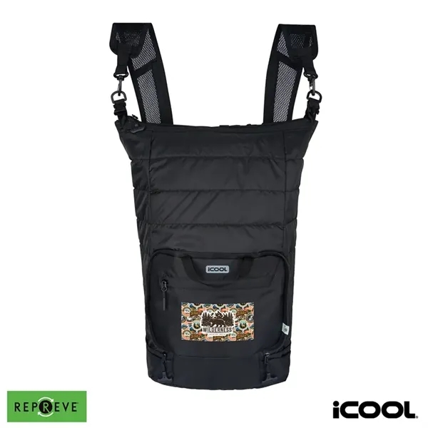 iCOOL® Rockvale Repreve® Packable Puffer 24-Can Backpack ...... from ASI 67866 Logomark/Valumark