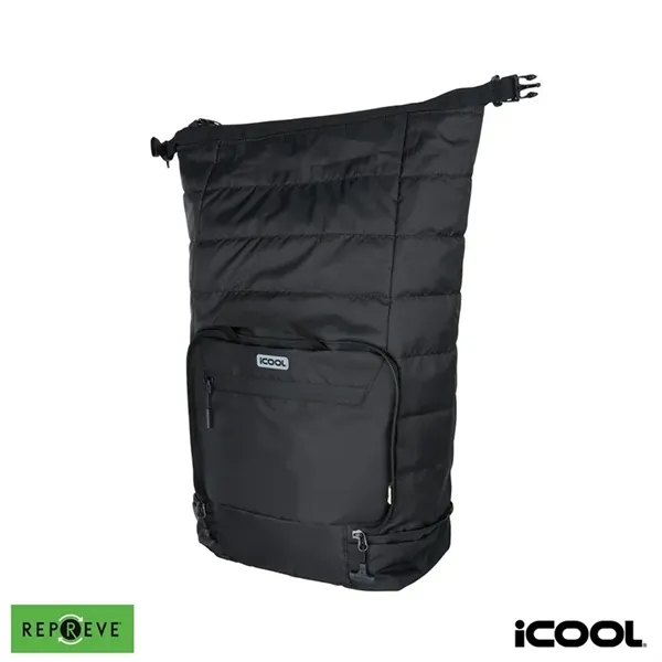iCOOL® Rockvale Repreve® Packable Puffer 24-Can Backpack ...... from ASI 67866 Logomark/Valumark