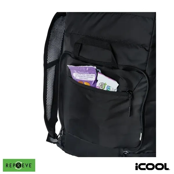 iCOOL® Rockvale Repreve® Packable Puffer 24-Can Backpack ...... from ASI 67866 Logomark/Valumark