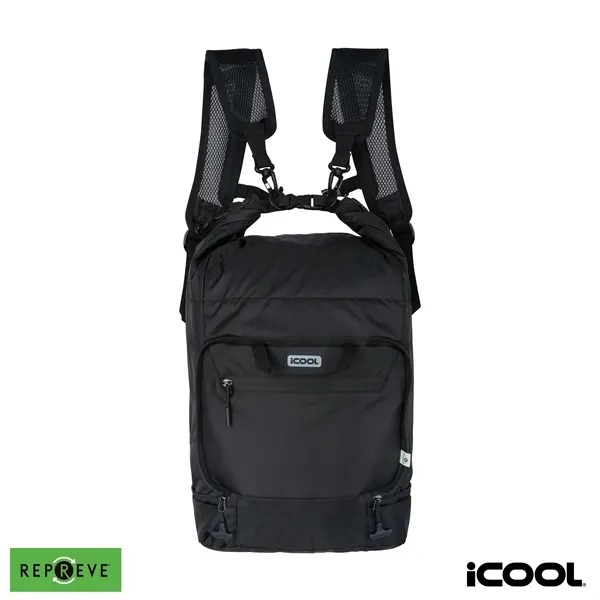iCOOL® Rockvale Repreve® Packable Puffer 24-Can Backpack ...... from ASI 67866 Logomark/Valumark