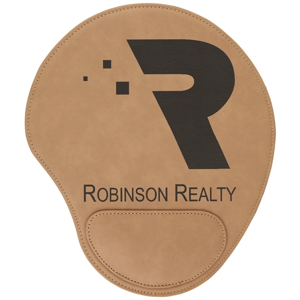 9" x 10 1/4" PU leatherette mousepad with wrist rest.... from ASI 74601 Calico