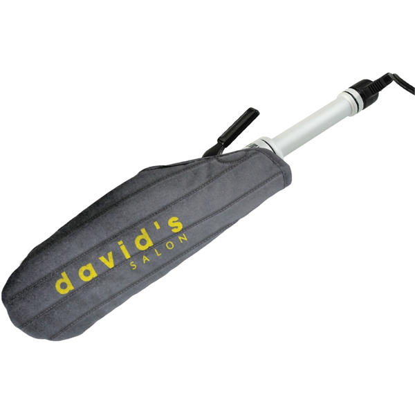 Hair curling iron mitt made from quilted, heat-resistant material with a... from ASI 31260 AdCapitol